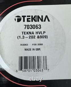 TEKNA 703063 HVLP Spray Gun/Cup 1.3Mm 202 Bc/909 Cc Cap, Chrome/Stainless Steel