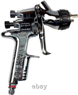 TEKNA 703063 HVLP Spray Gun/Cup 1.3Mm 202 Bc/909 Cc Cap, Chrome/Stainless Steel