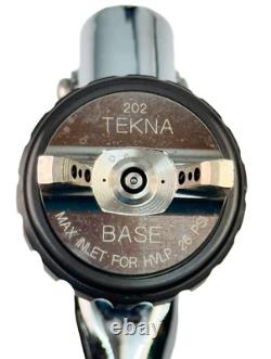 TEKNA 703063 HVLP Spray Gun/Cup 1.3Mm 202 Bc/909 Cc Cap, Chrome/Stainless Steel