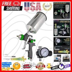 T Professional HVLP Spray Gun 2.0mm Gravity Feed Auto Paint Gun Kit for Bas
