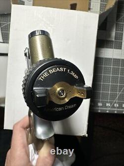 The BEAST PAINT GUN 1.3 Hvlp HTE FOR BASECOAT patented X nozzle design PAINTING
