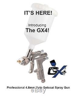 The Gelcoater GX4 HVLP Gelcoat and Resin Spray Gun with 4.8mm Nozzle ESG660