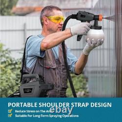Tilswall 800W HVLP Electric Spray Paint Gun Dark Gray