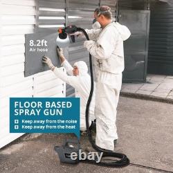 Tilswall 800W HVLP Electric Spray Paint Gun Dark Gray