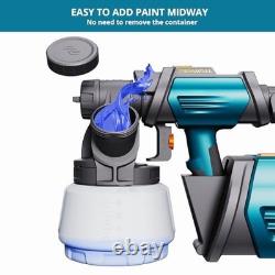 Tilswall Paint Sprayer Shark 800 Hvlp Spray Paint Gun, 800w Electric Blue
