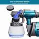 Tilswall Paint Sprayer Shark 800 Hvlp Spray Paint Gun, 800w Electric Blue