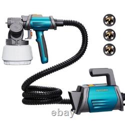 Tilswall Paint Sprayer Shark 800 Hvlp Spray Paint Gun, 800w Electric Blue