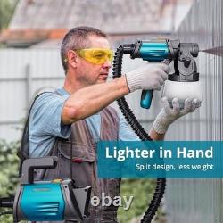 Tilswall Paint Sprayer Shark 800 Hvlp Spray Paint Gun, 800w Electric Blue