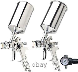 Titan -19100- 3-Piece HVLP Spray Gun Kit, 1.4mm & 1.7mm Needle Set, 1 Liter Cups