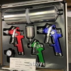 Titan 19221 Pro Gravity HVLP Spray Gun Kit Color Coated For Base, Detail, Clear