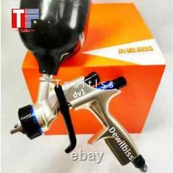 Tpaitlss Automobile Spray Gun Clearcoat and Priming paint Gun HVLP 600ml Cup 1.3