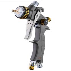 Tuba 1.8MM HVLP Spray Gun Automotve Air Paint Spray with Aluminum 600ml Cup Set