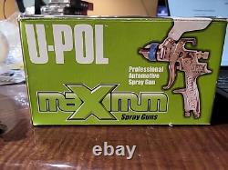 U-pol Up0313 Maximum Hvlp Spray Gun, 2.5 Nozzle Set. Used