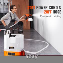 VEVOR Paint Sprayer HVLP Spray Gun 1300ml Container 3 Spray Patterns 4/5 Nozzles