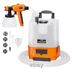 VEVOR Paint Sprayer HVLP Spray Gun 1300ml and 800ml Container 5 Nozzles