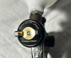 WIDOW KILLER basecoat PAINT GUN 1.3 HVLP, HTE, with regulator, PATENTED NOZZLE