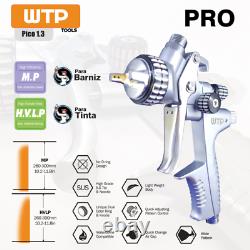 WTP PRO 1.3 HVLP/MP Profesional Spray Gun Clear/Color