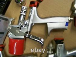 6pc SATA Adam2 Jet Hvlp Jeu De Pistolet De Peinture Boîte Numérique Jauge 160853 Pps Kit De Démarrage