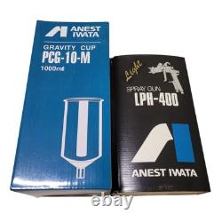 ANEST IWATA 5640 LPH400-134LV 1.3 Pistolet à peinture HVLP à alimentation gravitaire Center Post
