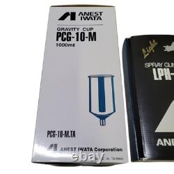 ANEST IWATA 5640 LPH400-134LV 1.3 Pistolet à peinture HVLP à alimentation gravitaire Center Post