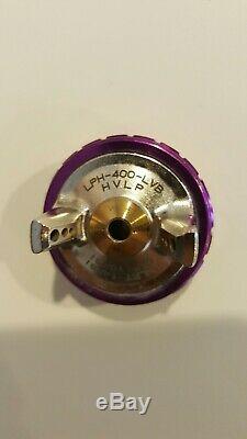 Anest Iwata Lph-400-lvb Hvlp Spray Gun 1.3 Violet Cap