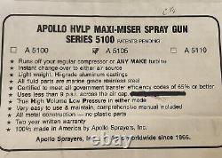 Apollo HVLP Super-spray Gun Series 5100 A5105 	 <br/>		<br/>Série de pistolets de pulvérisation super HVLP Apollo 5100 A5105