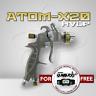 Atom X20 Professional Pistolet Hvlp Solvant / Waterborne Gratuit Avec Gunbudd