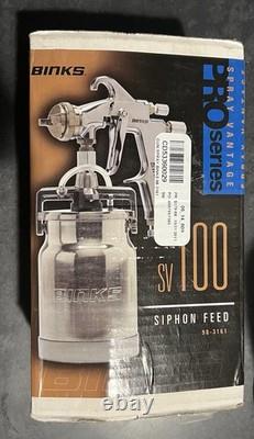 Binks SV 100 HVLP 1 qt à gravité Pro Series neuf, jamais utilisé