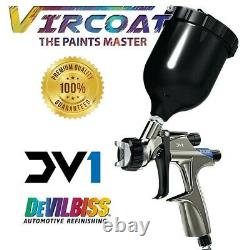 Devilbiss Basecoat Paint/clear Coat Spray Gun Dv1 Avec Dv1-b Plus Hvlp-plus Air
