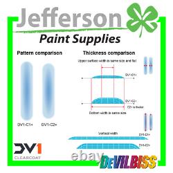 Devilbiss Dv1 C1+ Clearcoat Non Numérique Hvlp Spray De Gravité Pistolet Transparent