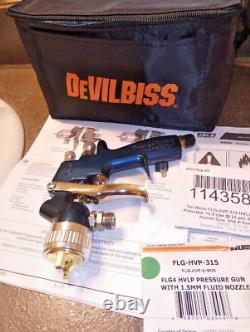 Devilbiss FLG4 HVLP pistolet de pulvérisation sous pression avec kit de nettoyage gratuit pour pistolet professionnel