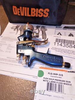 Devilbiss FLG4 HVLP pistolet de pulvérisation sous pression avec kit de nettoyage gratuit pour pistolet professionnel