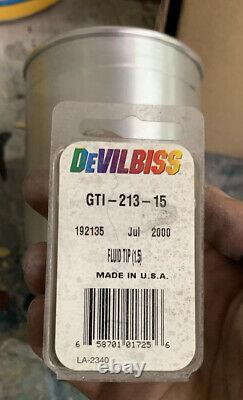 Devilbiss Gti Millennium Hvlp Gravity Feed Spray Gun 3 Conseils Et Coupe Fluides