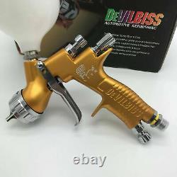 Devilbiss Spray Gun Gti Pro Lite Gold 1.3mm Buse Hvlp Car Paint Tool Pistol