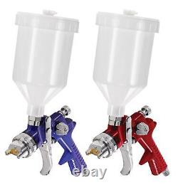 Ensemble de pistolets pulvérisateurs HVLP à alimentation par gravité Titan Tools de 2 pièces 85239