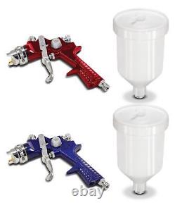 Ensemble de pistolets pulvérisateurs HVLP à alimentation par gravité Titan Tools de 2 pièces 85239