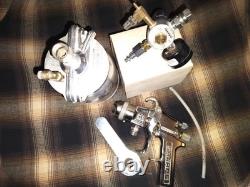 Kit combo de pistolet à peinture HVLP Sharpe PTE. Vintage 1991 en excellent état.