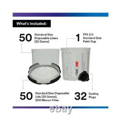 Kit de pistolet à peinture HVLP, buse réglable, grand réservoir de 1,5 QT, résistant à la rouille