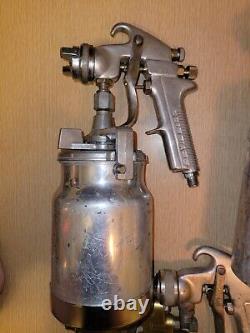 Lot de 10 pistolets de pulvérisation HVLP. Binks Devilbiss et Sicmo