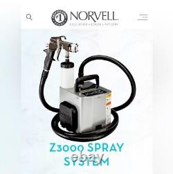 Machine de bronzage par pulvérisation mobile HVLP Norvell Sunless Z3000, pistolet et tuyau