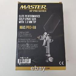 Maître HP Pro Série Elite Performance Pistolet de Pulvérisation HVLP avec Pointe de 1,3 mm MAS PRO-88