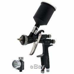 Master Pro 22 Hvlp Touch Up Pistolet, Pointe 1.0mm, Régulateur De Pression D'air, Détail