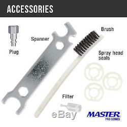Master Pro Ultime Hvlp Pistolet 1.3, 1.4, 1.5mm Tip Fluide Règle Du Régulateur D'air