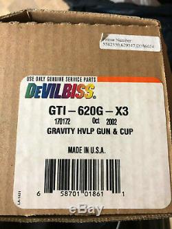 Nouveau Kit De Pistolet Pulvérisateur Hvlp Devilbiss Gti Kustom Édition Limitée