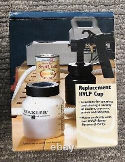 Nouveau jeu de pistolet de pulvérisation de finition Rockler HVLP HLVP-1000 avec tasse HVLP supplémentaire