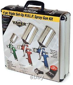 Outils Titan 4 Pc. Hvlp Triple Setup Spray Gun Kit (19221)
