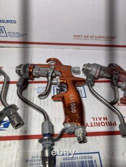 Pistolet à peinture 3Binks AA1500 HVLP assisté par air. Pointe de fluide 015 motif de 12-14 pouces