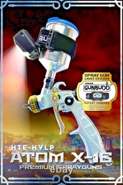 Pistolet à peinture ATOM Mini X16 HVLP pour carrosserie automobile, outil à alimentation par gravité
