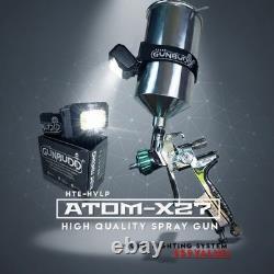 Pistolet à peinture Atom X27 HVLP AVEC outil de pulvérisation de détail GunBudd GRATUIT pour une finition lisse