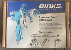 Pistolet à peinture BINKS TROPHY HVLP 2465-12hv 32so 24 PSI MAX